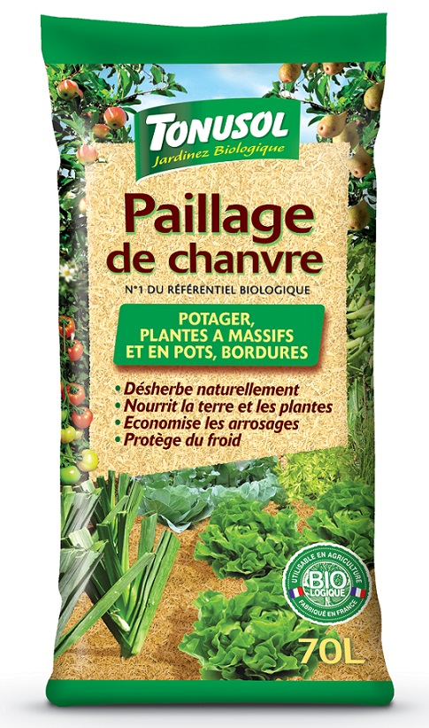 Paillage de chanvre Bio 70L - TONUSOL